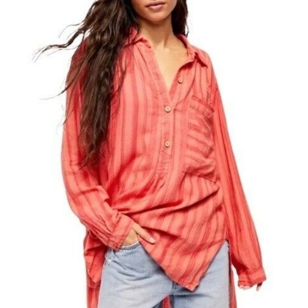 We the free tunic linen/viscose shirt